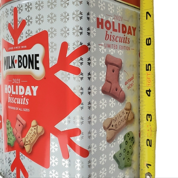 Milk Bone Holiday Christmas Biscuit Collectible Limited Edition Tin Container - Picture 9 of 9